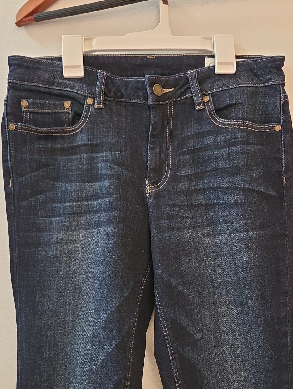 Two By Vince Camuto Dark Blue Slim Jeans - Classic Stretch Denim 29/8
